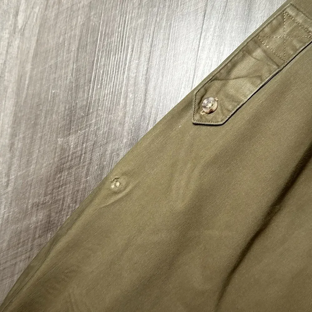 Allen & Solly Vintage Weathered Twill Long Sleeve Button Down - Large